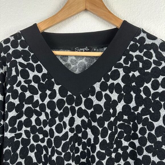 Sympli Black and White Double Take Tunic Size 10 - Picture 5 of 10